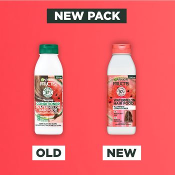 Garnier Fructis Watermelon Hair Food balsam pentru păr fin cu efect de volum - imagine 3